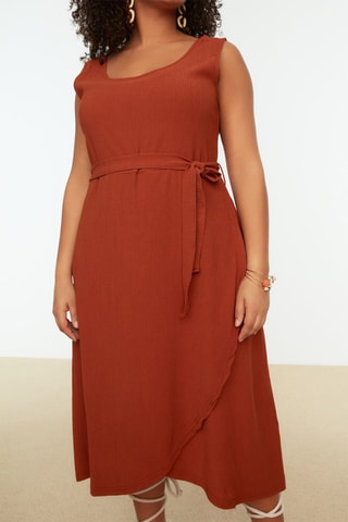 Vestido Plus Size Terracota