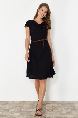 Vestido midi - Preto