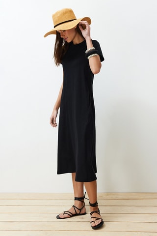 Vestido midi - Preto