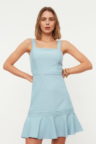 Vestido estilo patinadora - Azul-claro 