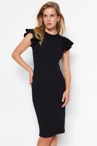 Vestido justo Preto