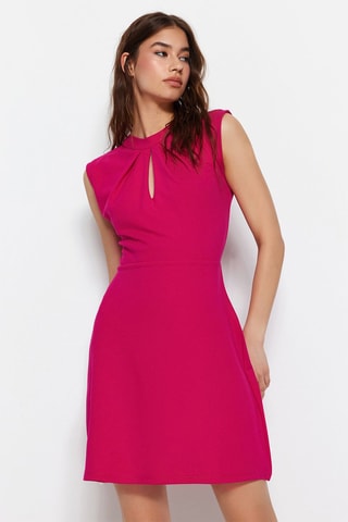 Vestido estilo patinadora - Fúcsia