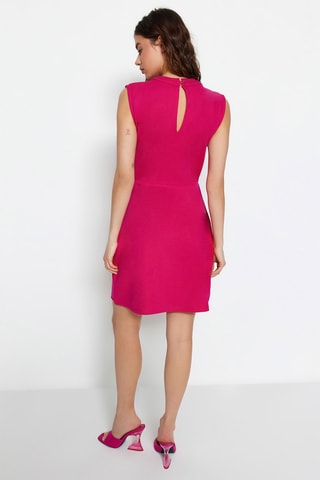 Vestido estilo patinadora - Fúcsia