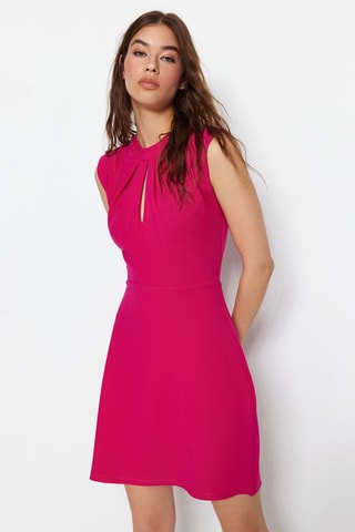 Vestido estilo patinadora - Fúcsia