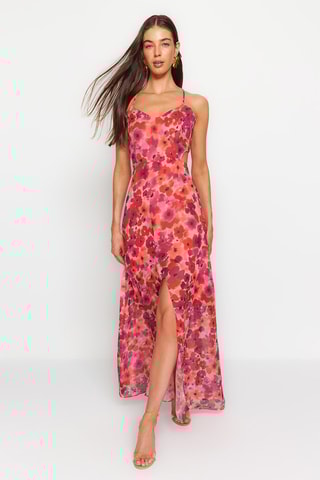 Vestido comprido - Fúcsia