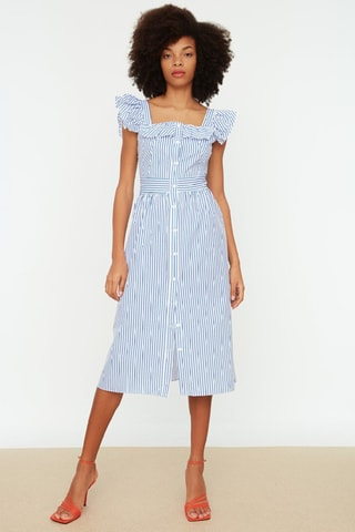Vestido-camisa - Azul