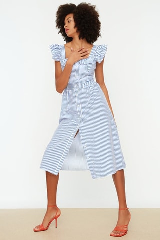 Vestido-camisa - Azul