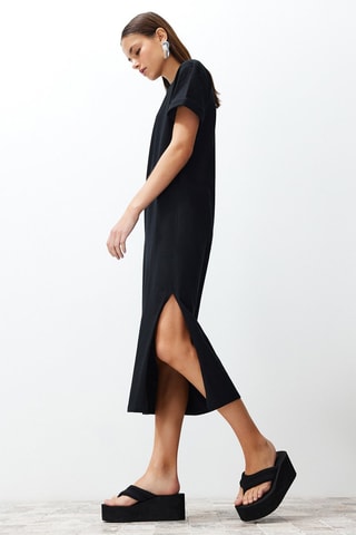Vestido t-shirt - Preto