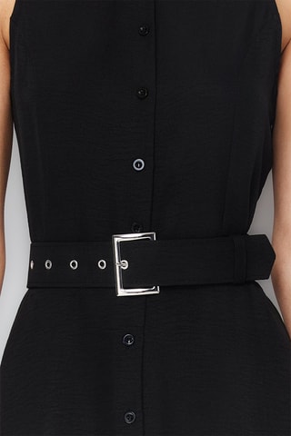 Vestido-camisa - Preto