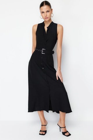 Vestido-camisa - Preto