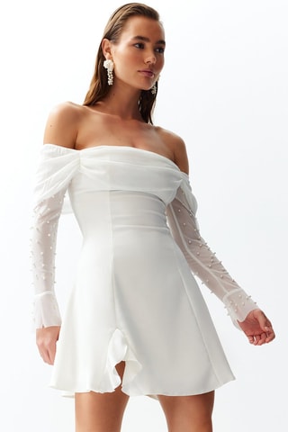 Vestido trapézio - Branco