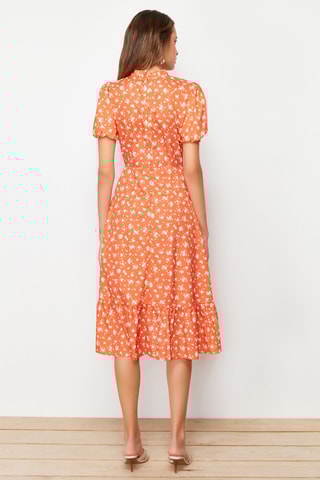 Vestido midi - Laranja