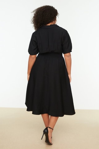 Vestido midi Preto 