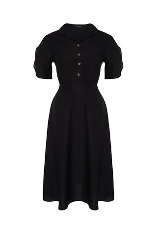Vestido midi Preto 