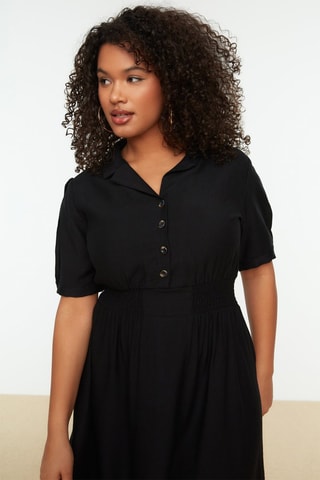 Vestido midi Preto 