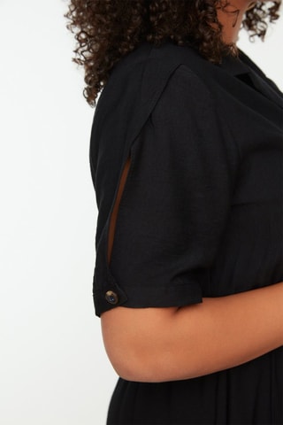 Vestido midi Preto 