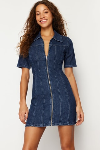 Vestido Azul-escuro