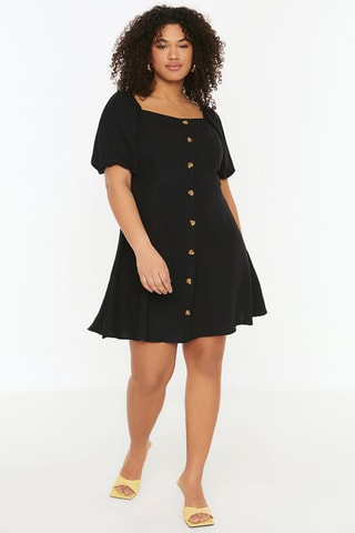 Vestido-camisa - Preto
