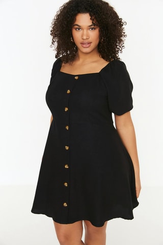 Vestido-camisa - Preto