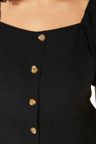 Vestido-camisa - Preto