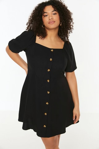 Vestido-camisa - Preto