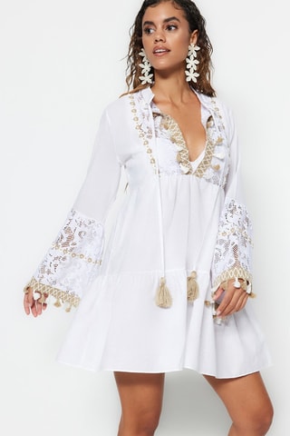 Vestido direito Branco