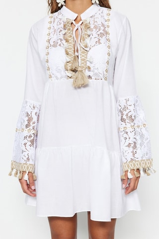 Vestido direito Branco