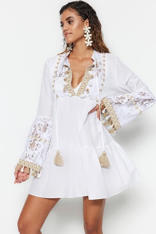 Vestido direito Branco