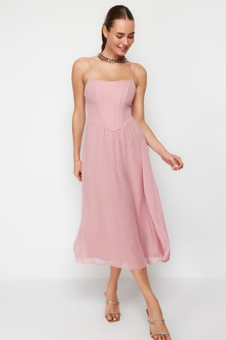 Vestido midi - Rosa