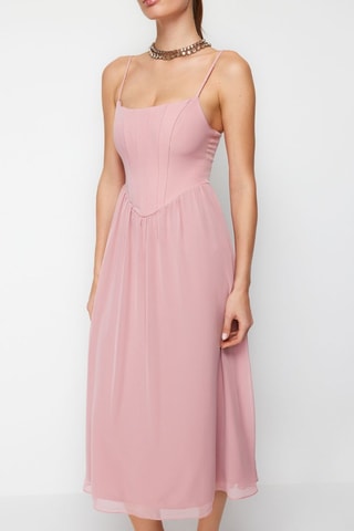 Vestido midi - Rosa