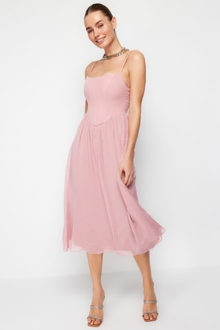 Vestido midi - Rosa