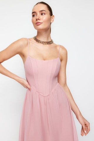 Vestido midi - Rosa