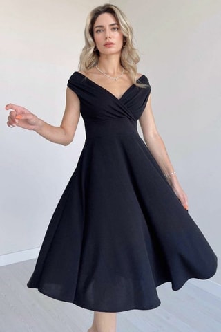 Vestido trapézio - Preto