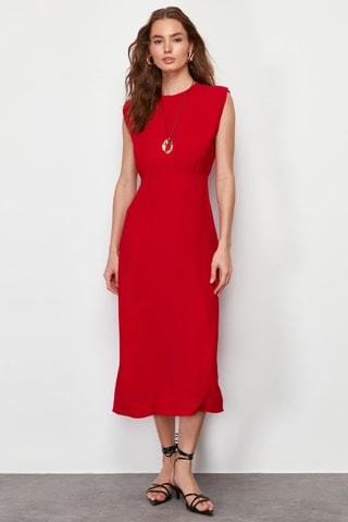 Vestido midi - Vermelho