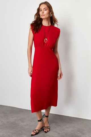 Vestido midi - Vermelho