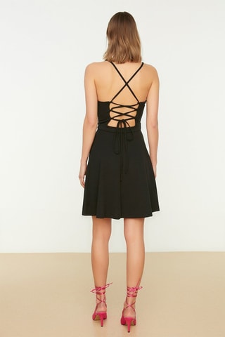 Vestido estilo patinadora Preto