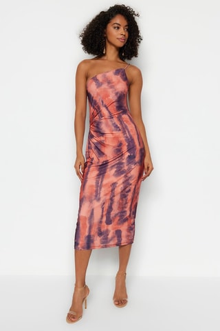 Robe midi Marron