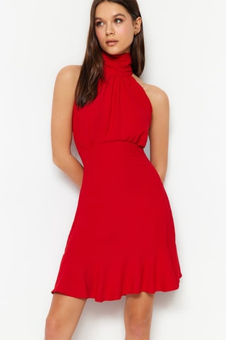 Vestido estilo patinadora - Vermelho