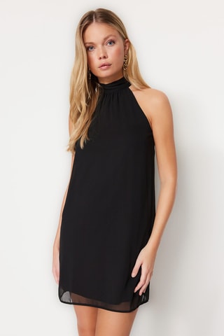 Vestido trapézio Preto