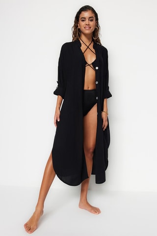 Robe de plage - Noir