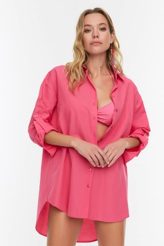 Vestido de praia Rosa