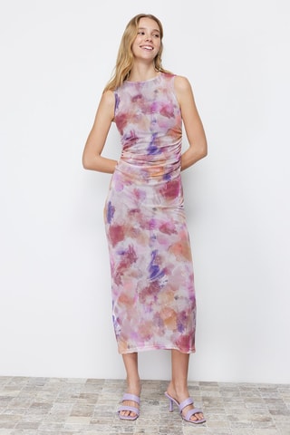 Robe midi - Mauve
