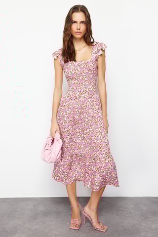 Vestido midi - Malva