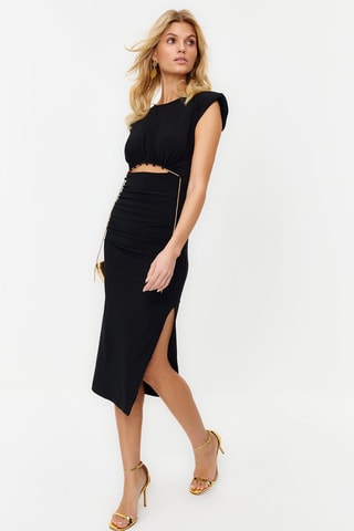 Vestido direito - Preto