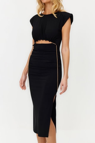 Vestido direito - Preto