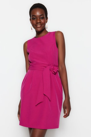 Vestido direito Fúcsia