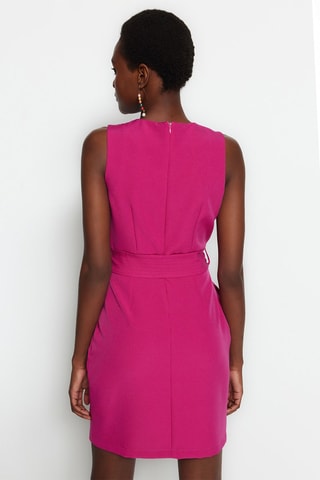 Vestido direito Fúcsia