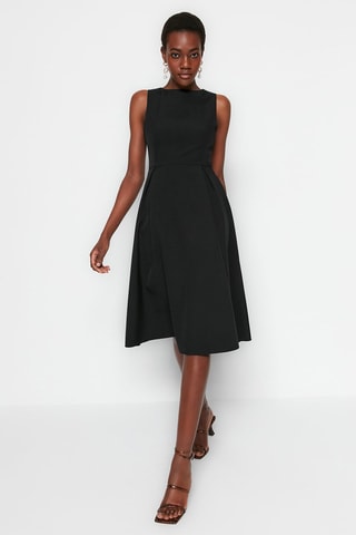 Vestido estilo patinadora Preto