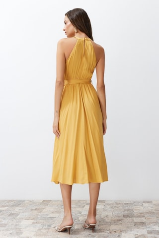 Robe midi - Marron