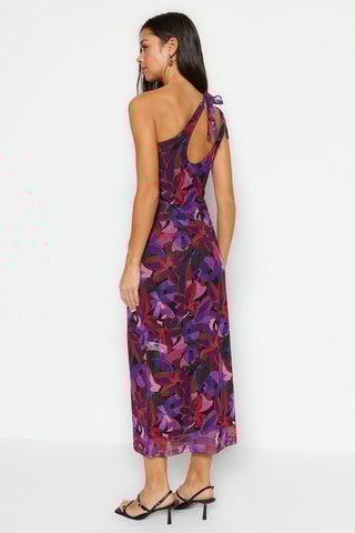 Vestido assimétrico - Violeta